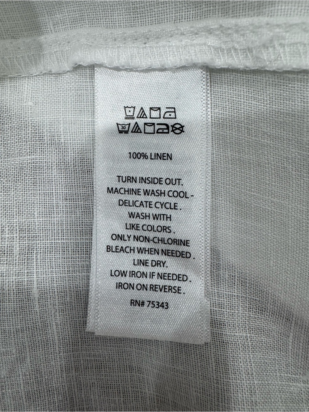 Jones New York Jones & Co 100% Linen White Utility Jacket Small - Picture 6 of 6